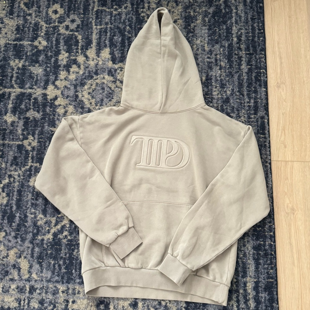 NWOT The Tortured Poets Department Beige Embossed Hoodie
